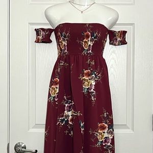 Off The Shoulders Maxi Dress